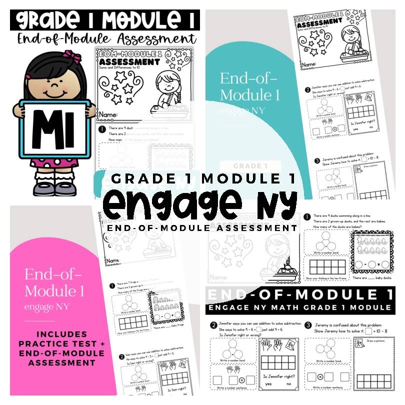 Engage NY Math Grade 1 Module Assessment Classful
