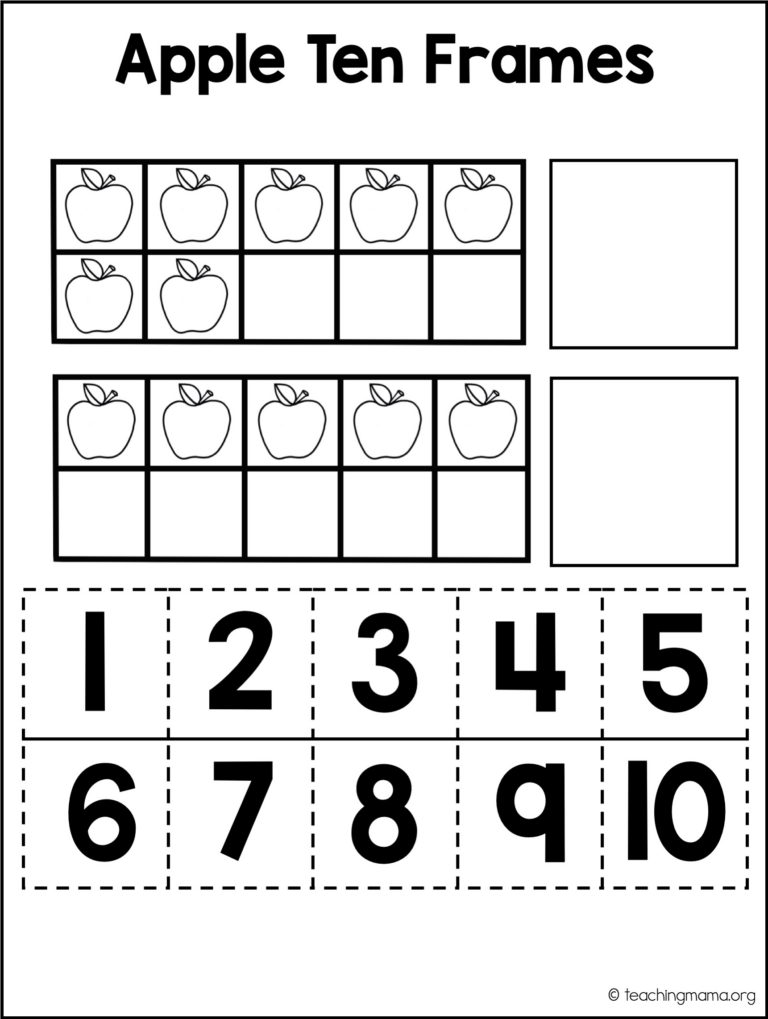 Fall Math Packet For Preschoolers