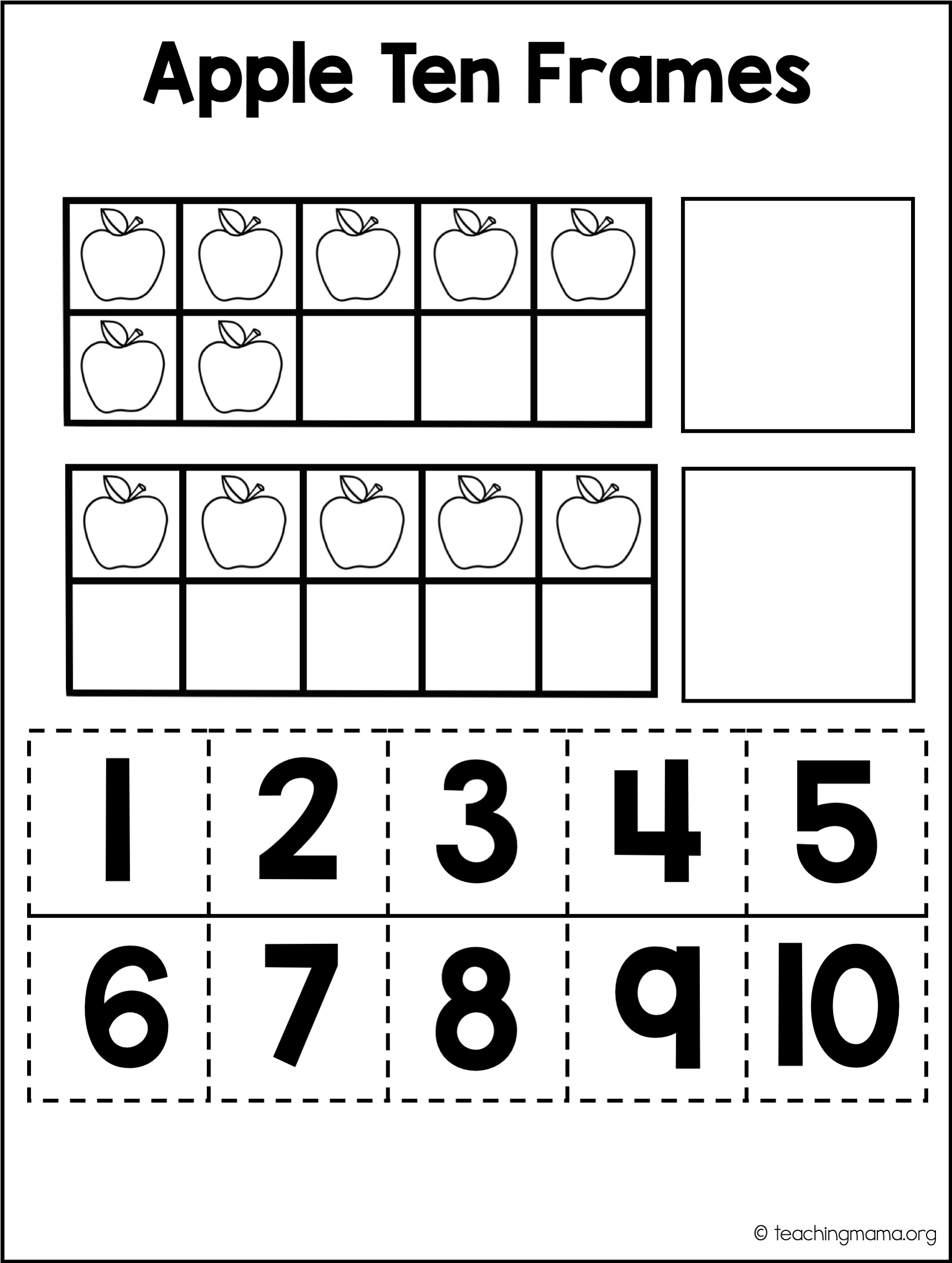 Fall Math Packet For Preschoolers