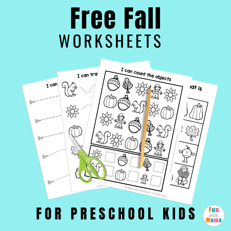 Printable Fall Worksheets For Kindergarten