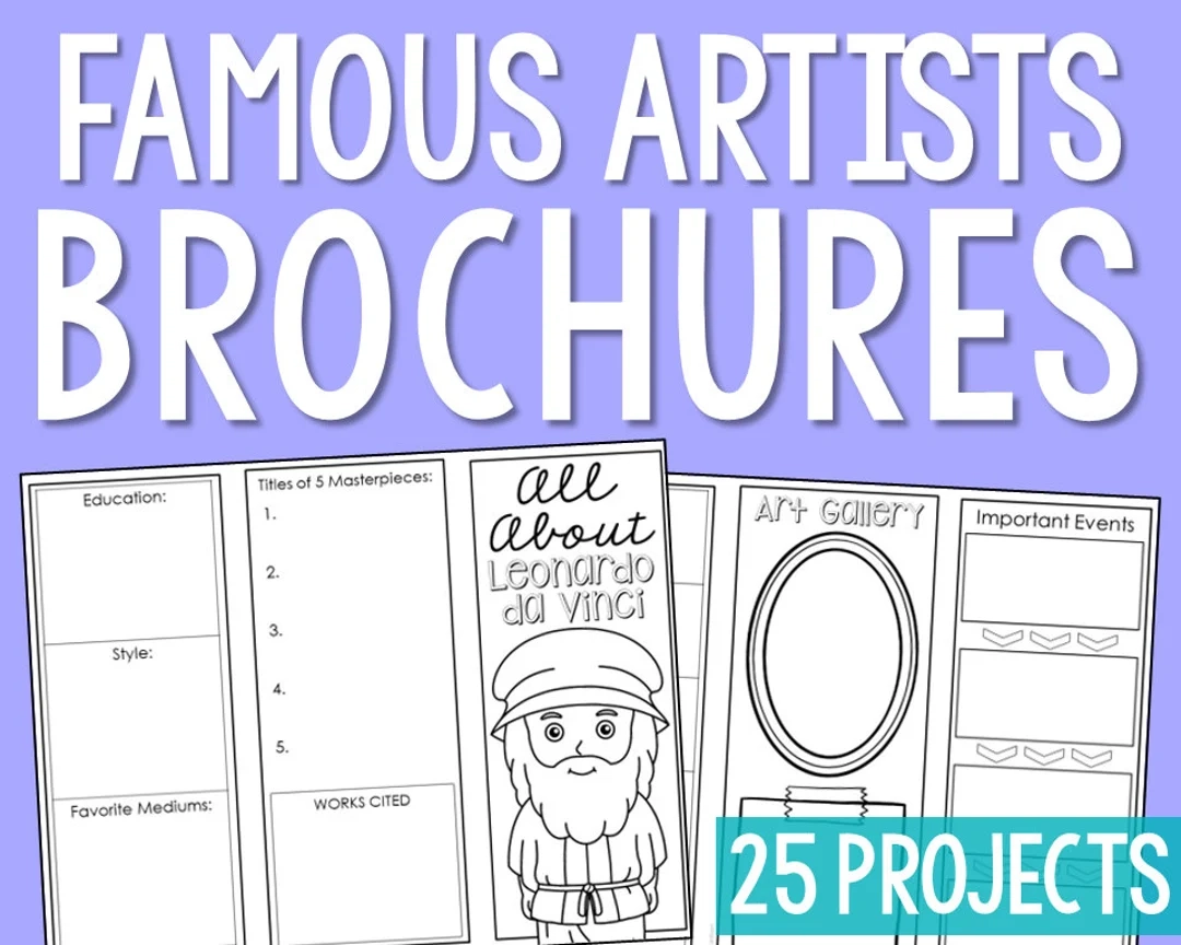 Free Printable Worksheets Famous Artists