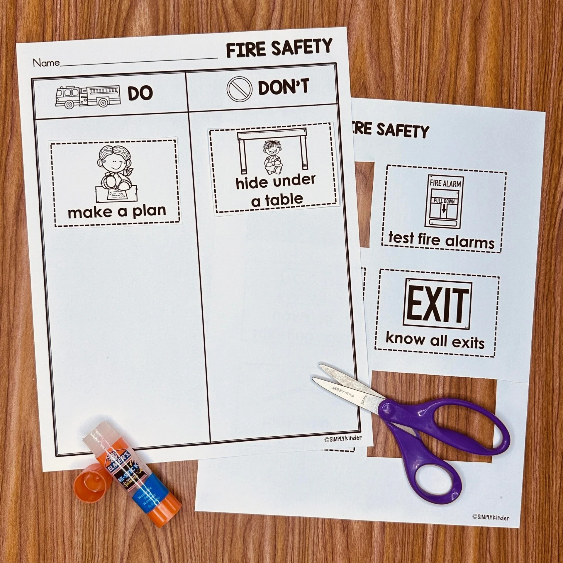 Preschool Fire Safety For Preschoolers Printables