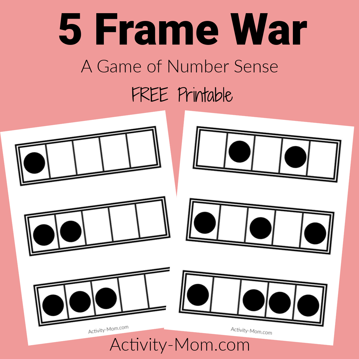 Five And Ten Frame Activities For Kindergarten The Activity Mom