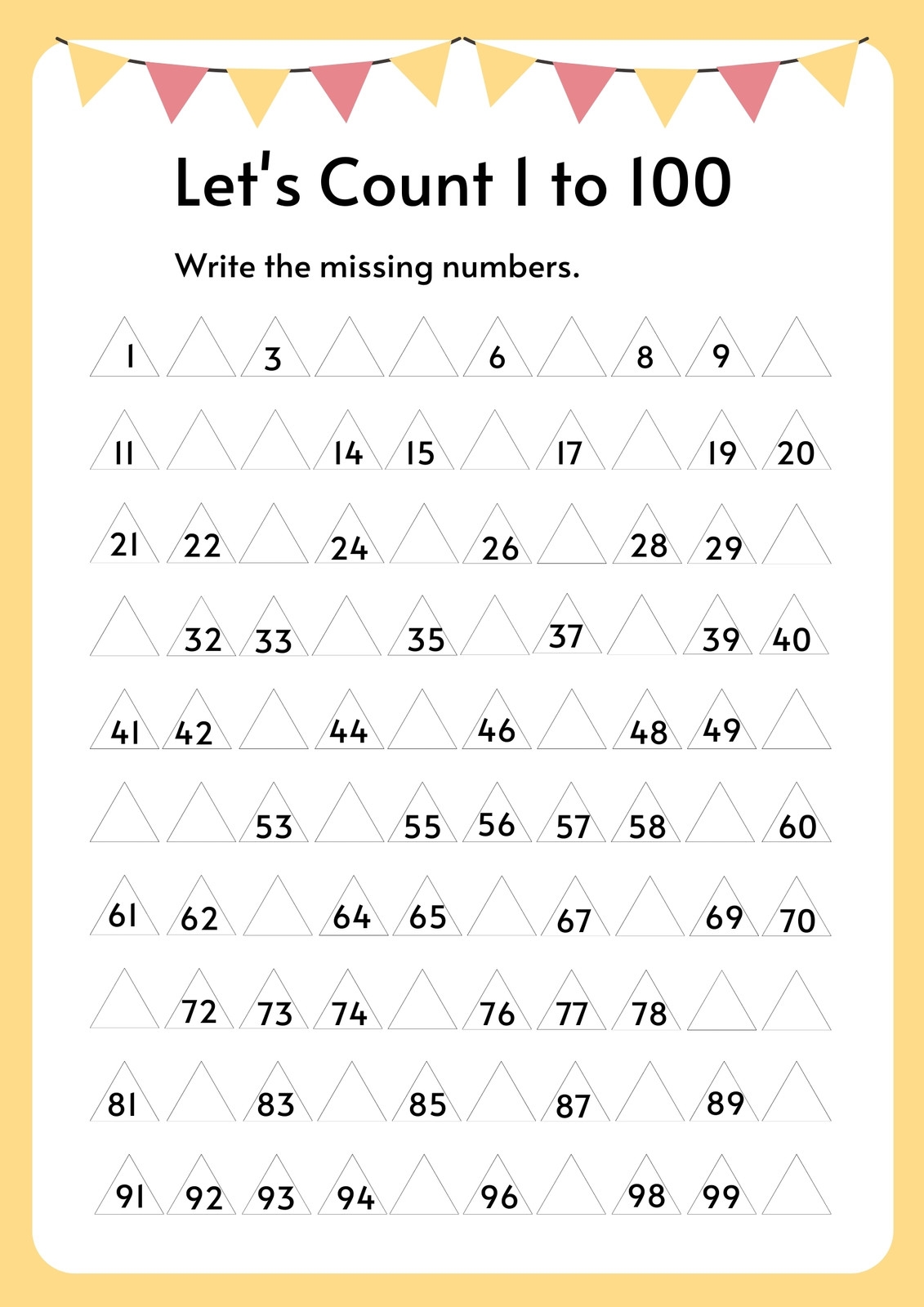 First Grade Worksheets  Free Download