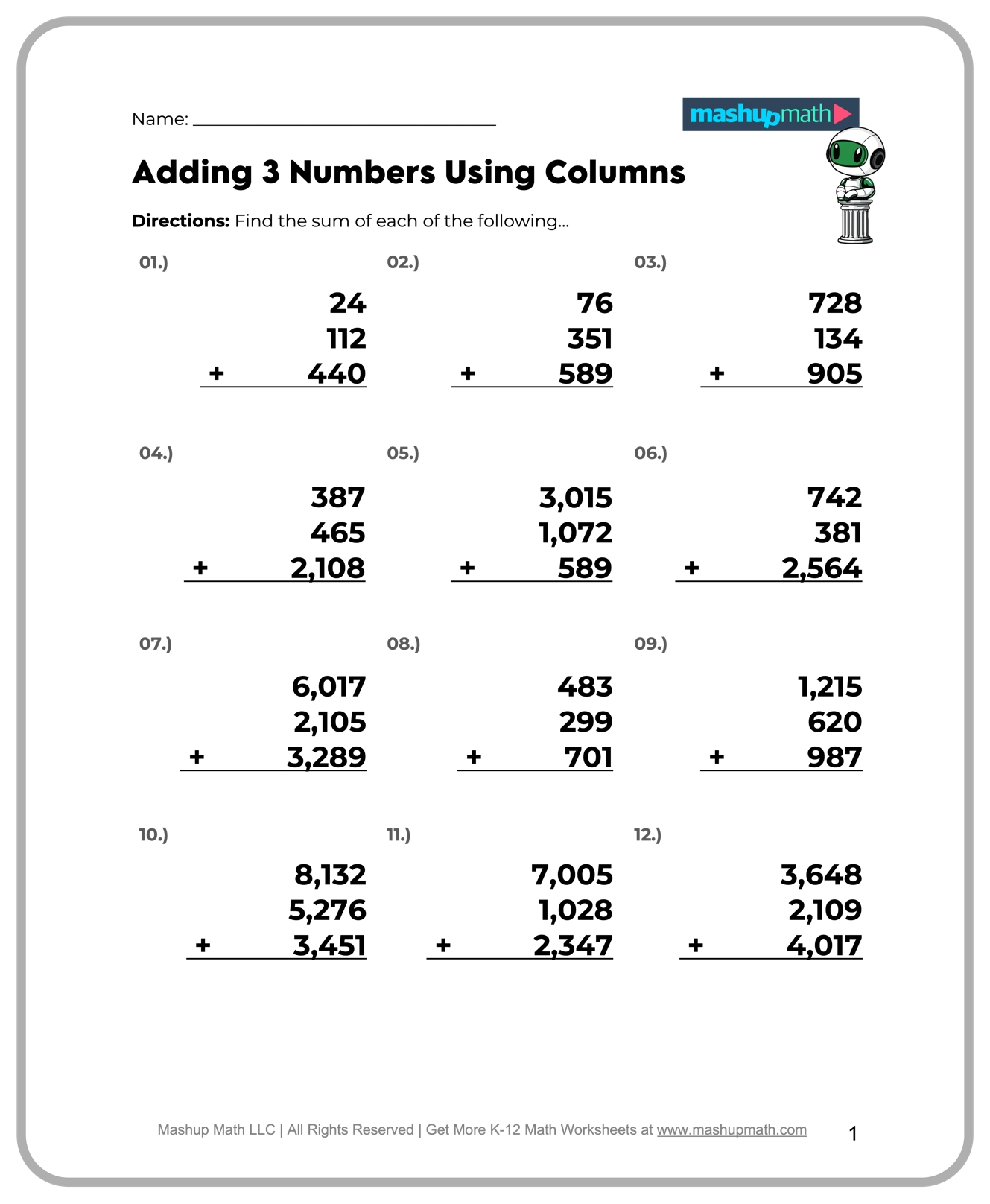 Free 5th Grade Math Worksheets Printable W Answers Mashup Math
