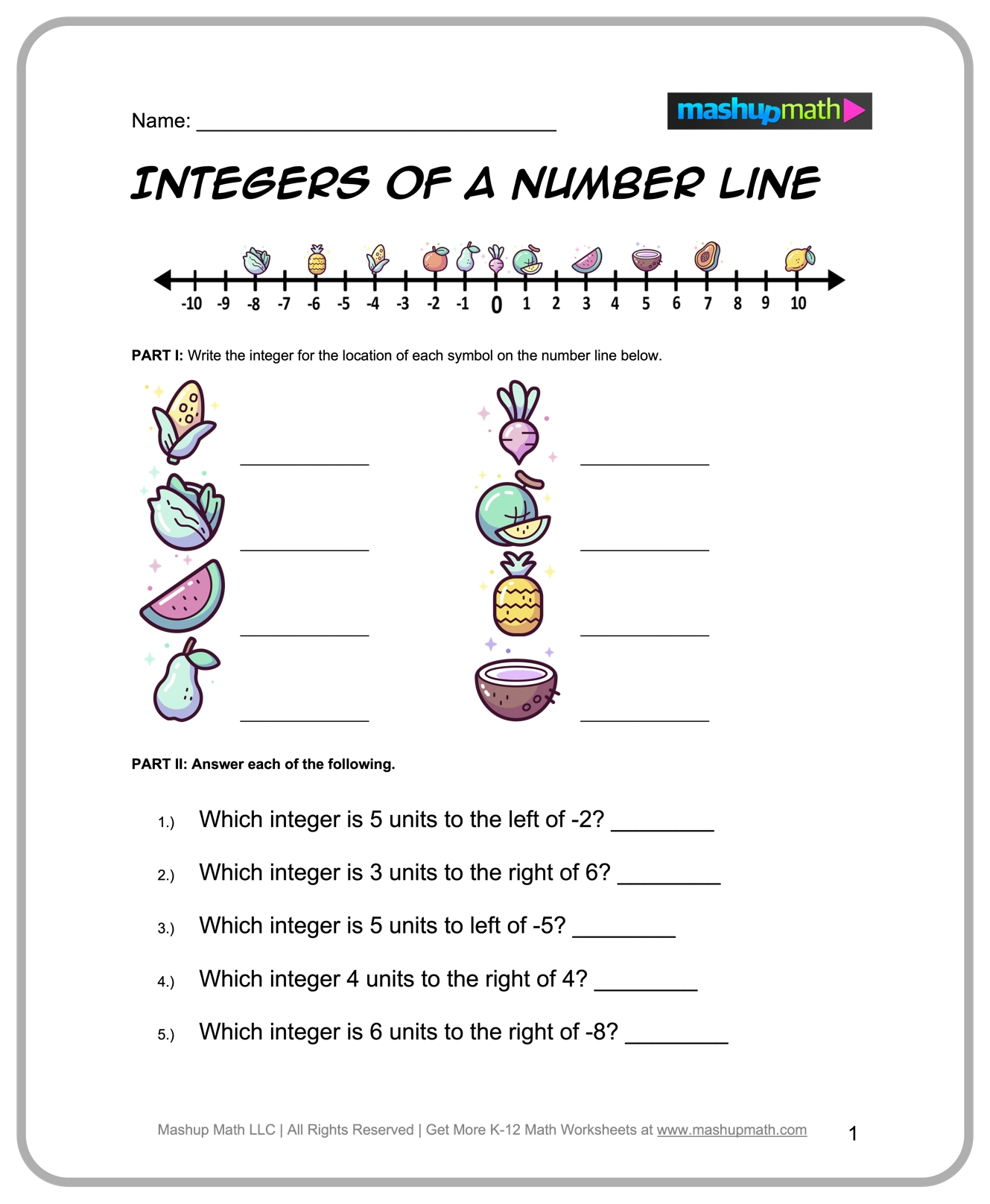 Grade 6 Printable Math Worksheets