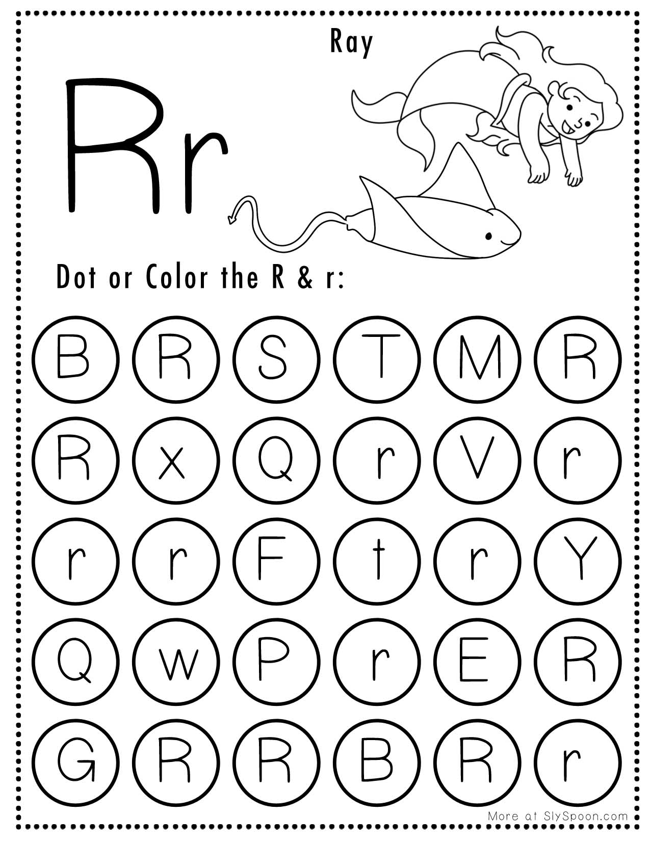 Printable Letter R Worksheets For Preschoolers