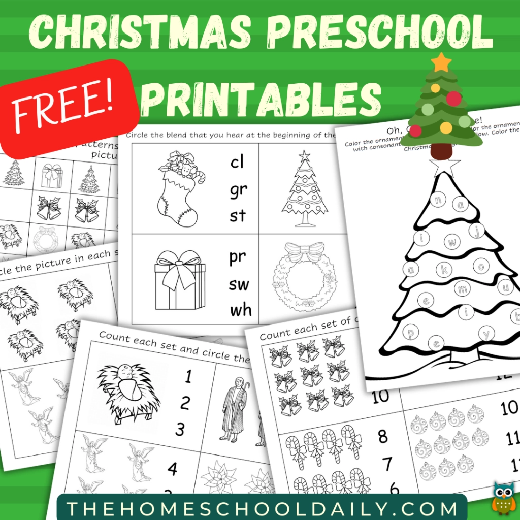 Preschool Christmas Worksheets Free
