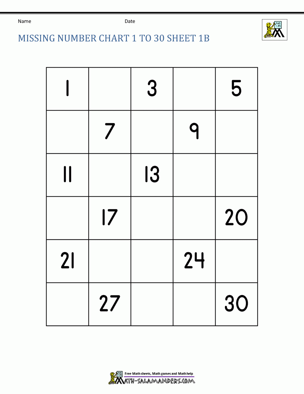 Free Counting Worksheet 1 30 Download Free Counting Worksheet 1 30 Png Images Free Worksheets On Clipart Library