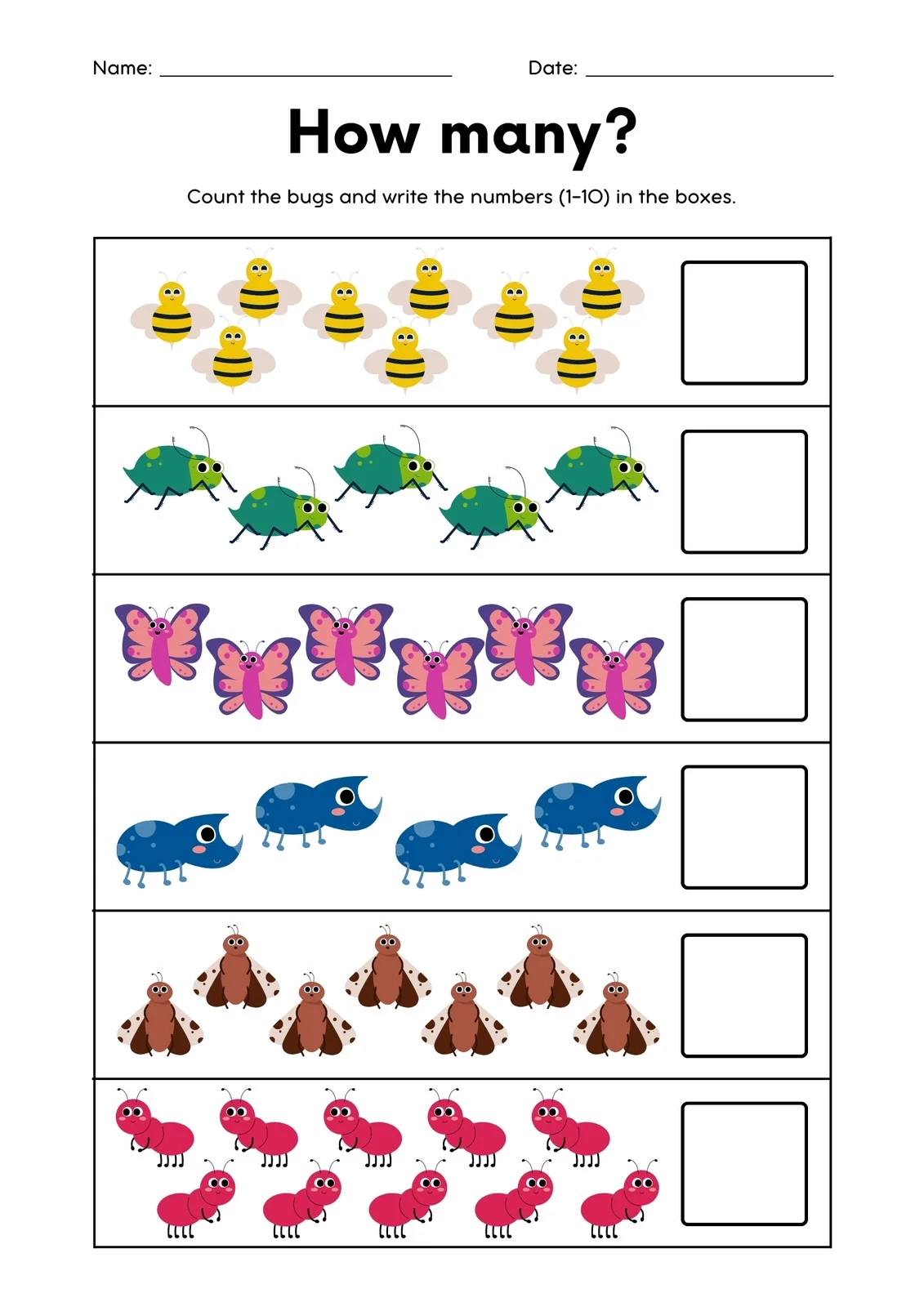 Printable Worksheet For Toddlers
