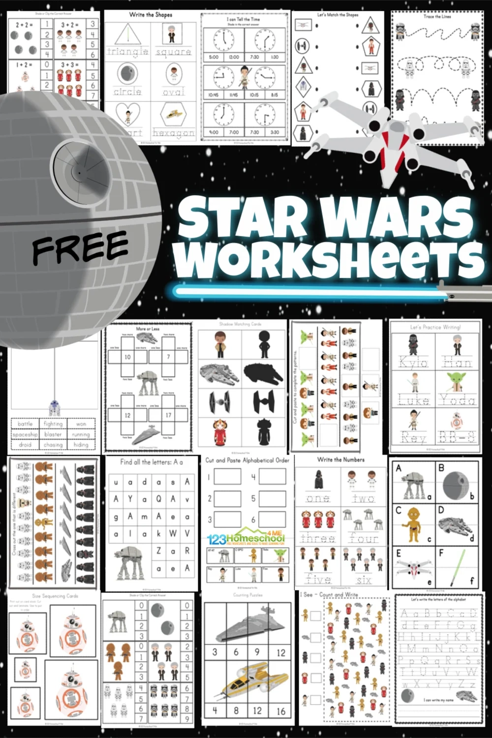 FREE FREE Printable Star Wars Worksheets For Kids
