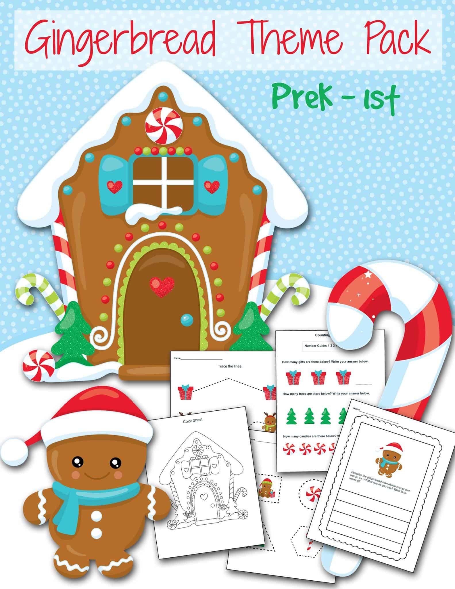 Preschool Gingerbread Theme Printables