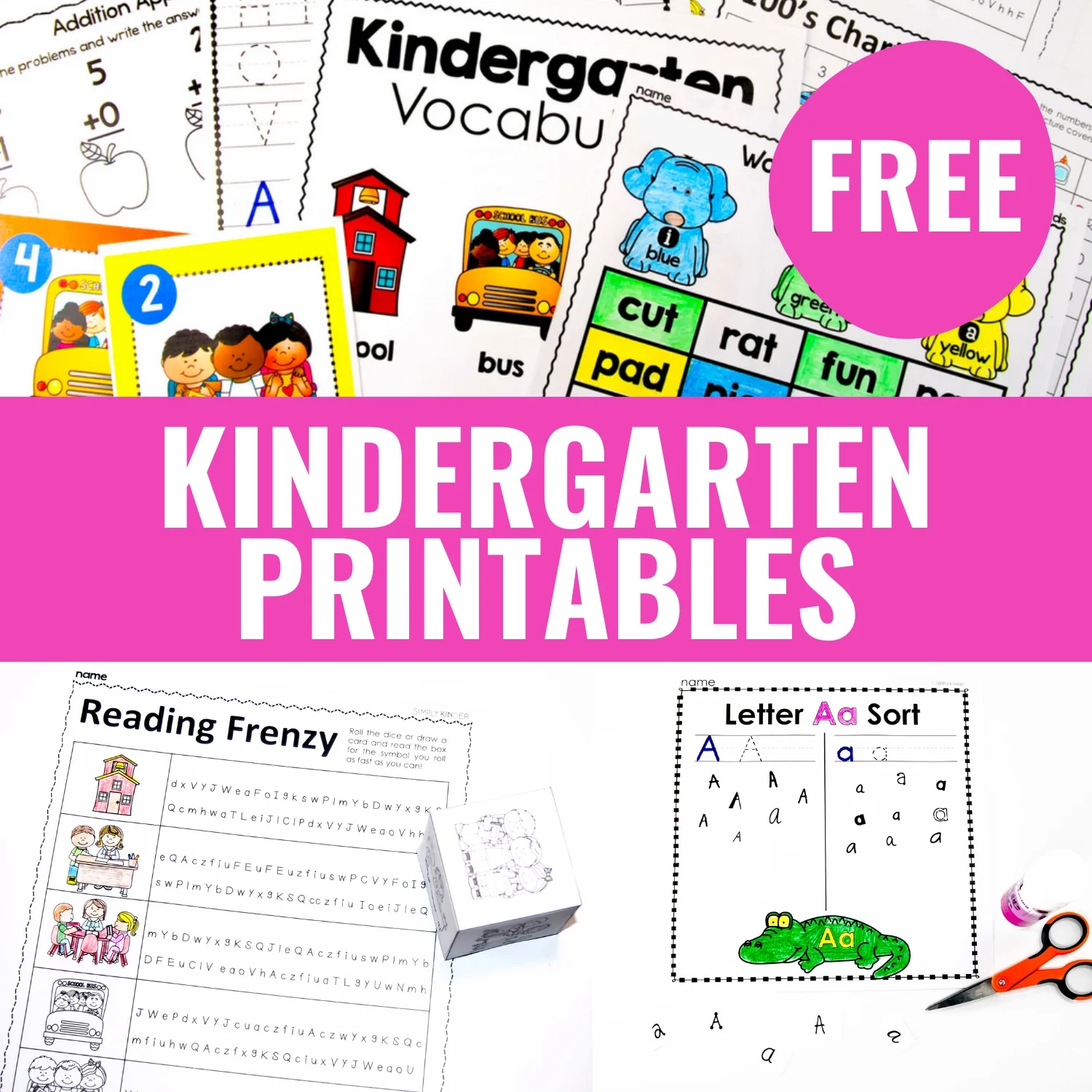 Kindergarten Free Printable Worksheet