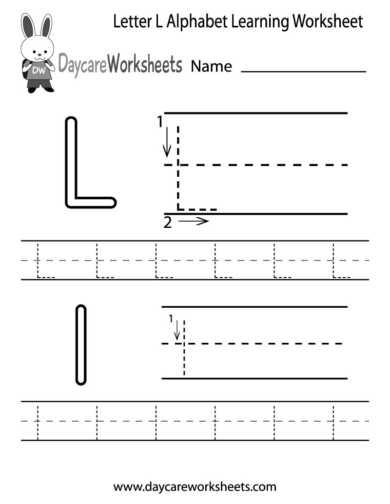 Preschool Lowercase Letter L Worksheets
