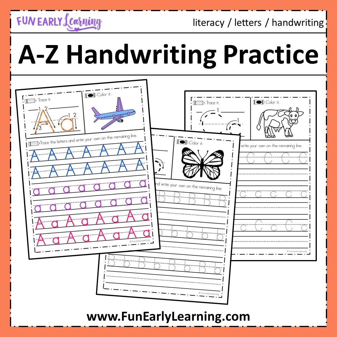 Free Kindergarten Handwriting Worksheet Printables