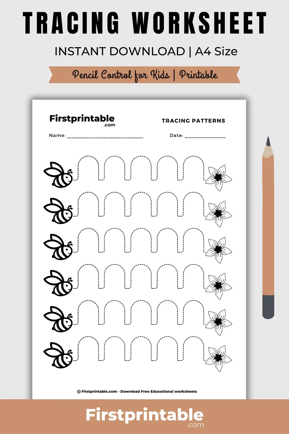 Printable Pencil Control Worksheets Free