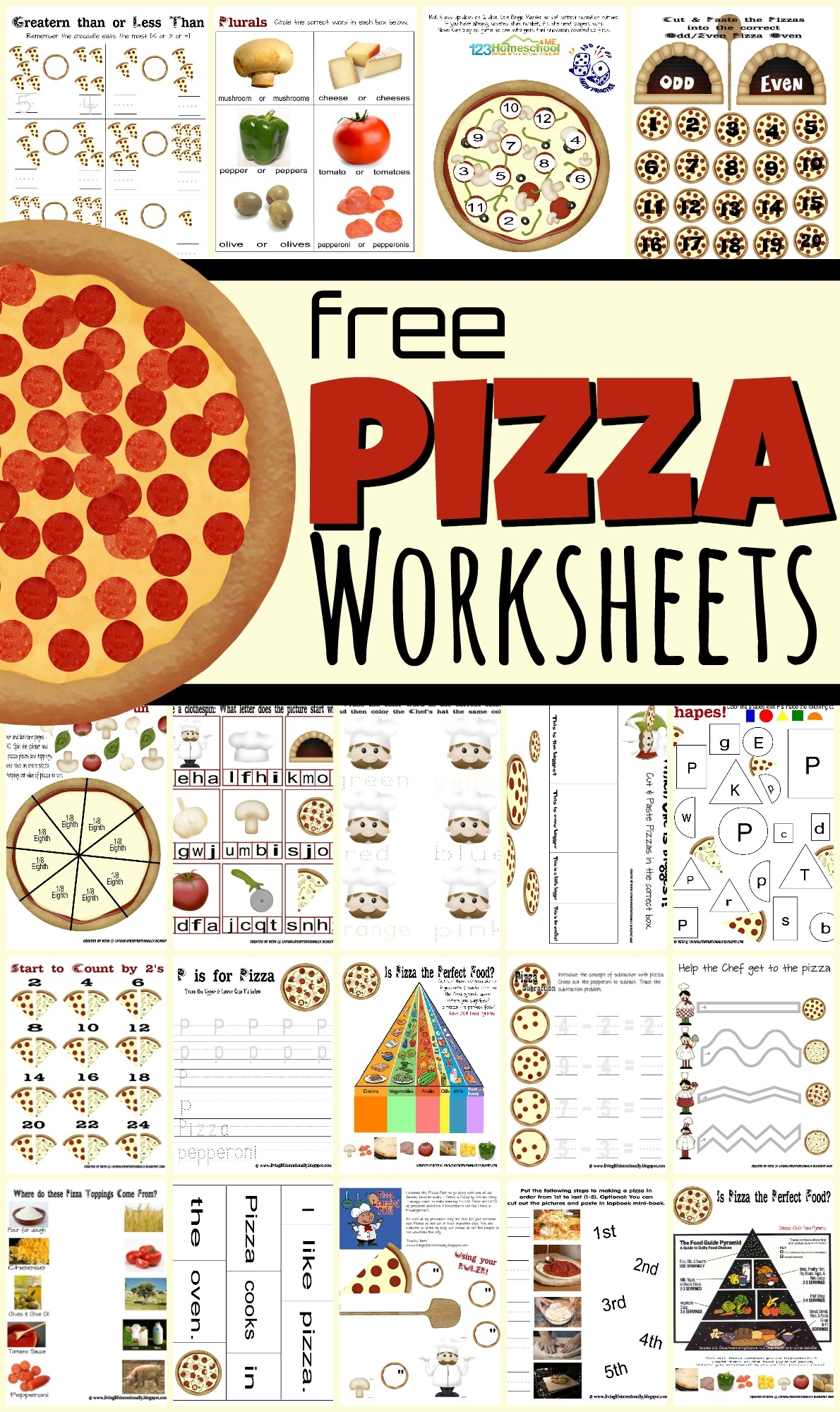 Pizza Printables For Preschool