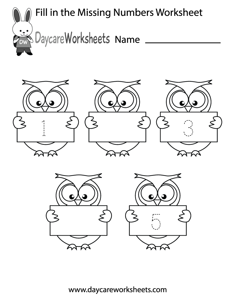 Preschool Numbers Worksheets Free Printables