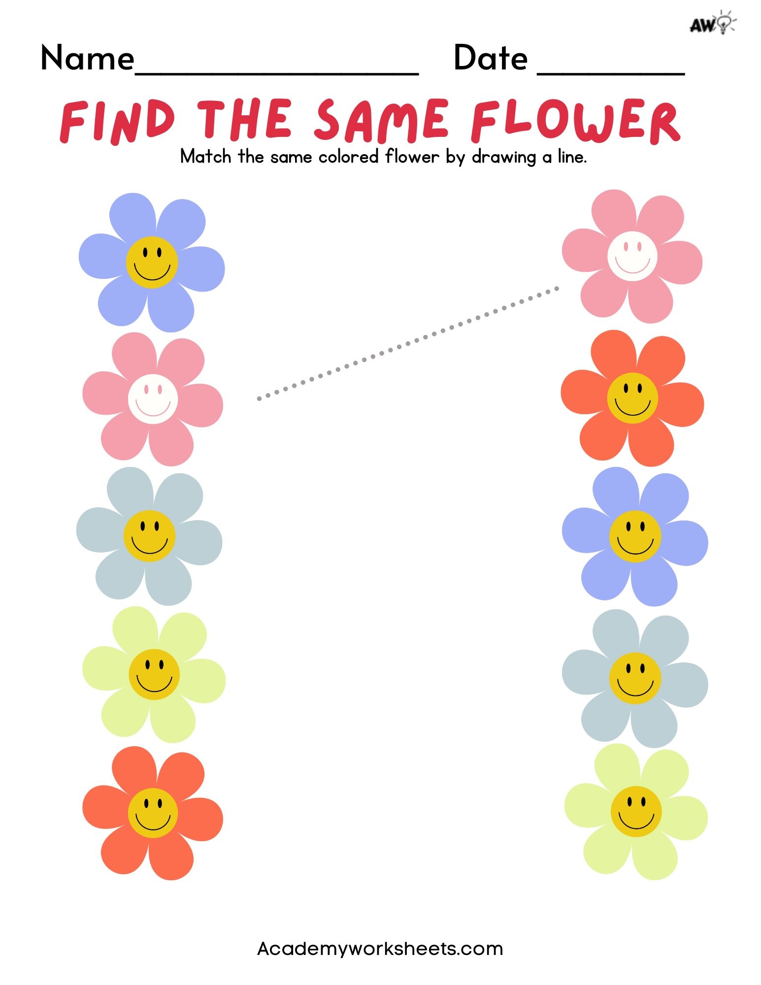 Printable Preschool Matching Worksheets