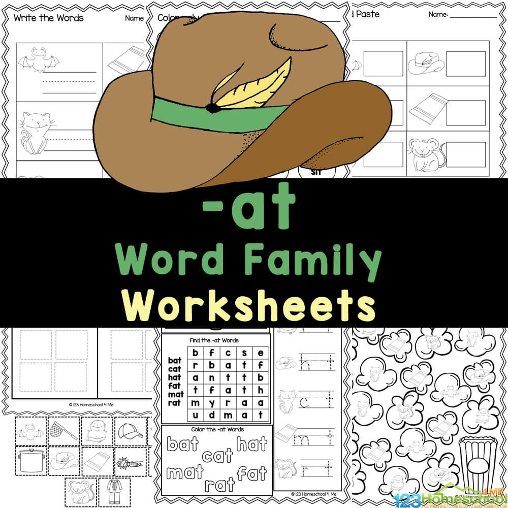 FREE Printable at Word Family Worksheets