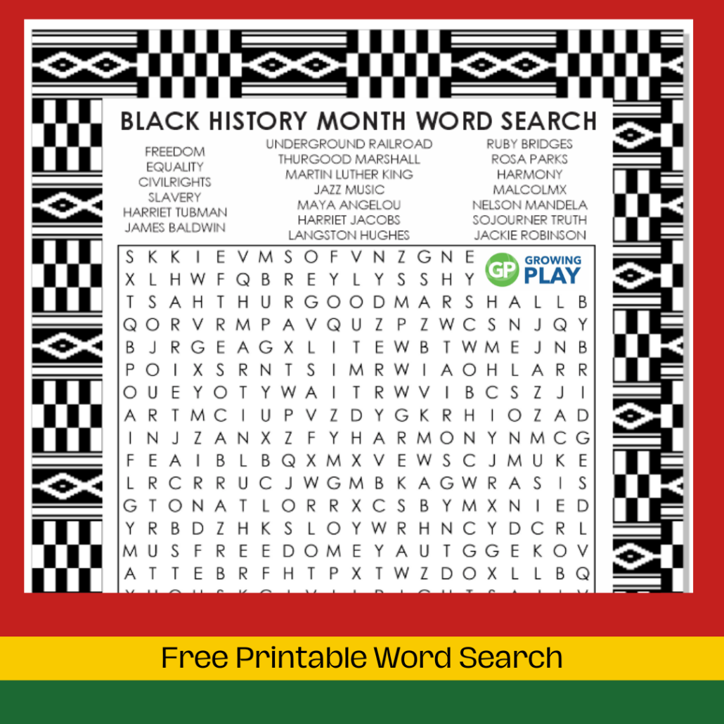 Free Printable Worksheets On Black History