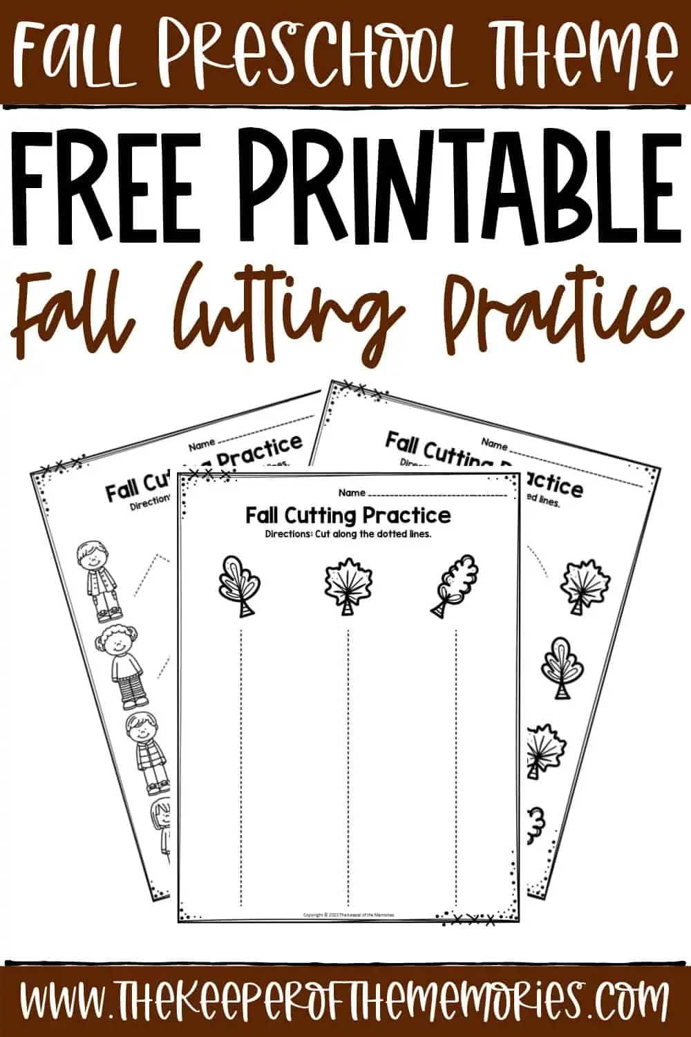 Free Printable Fall Cutting Worksheets The Keeper Of The Memories