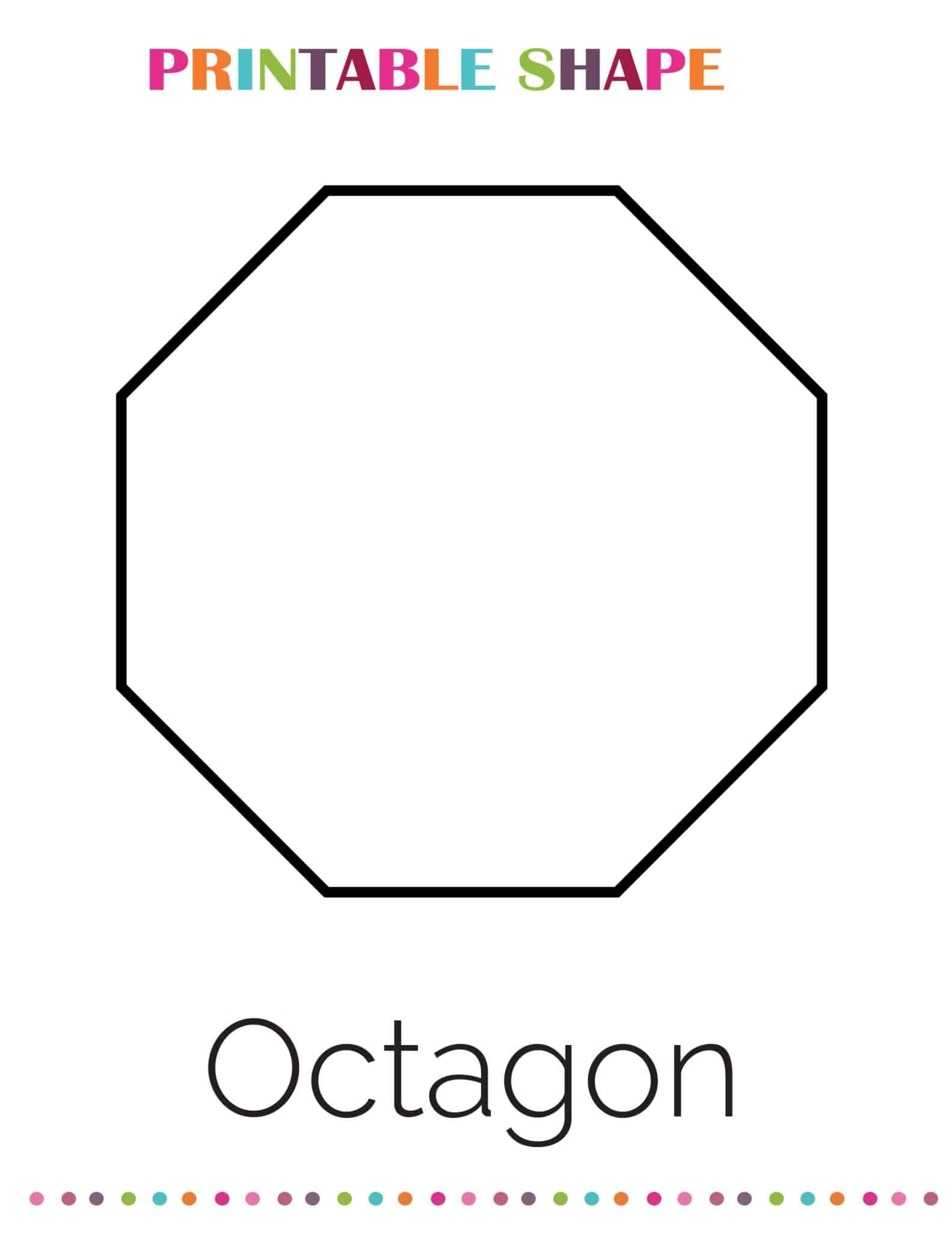 Free Printable Octagon Shape
