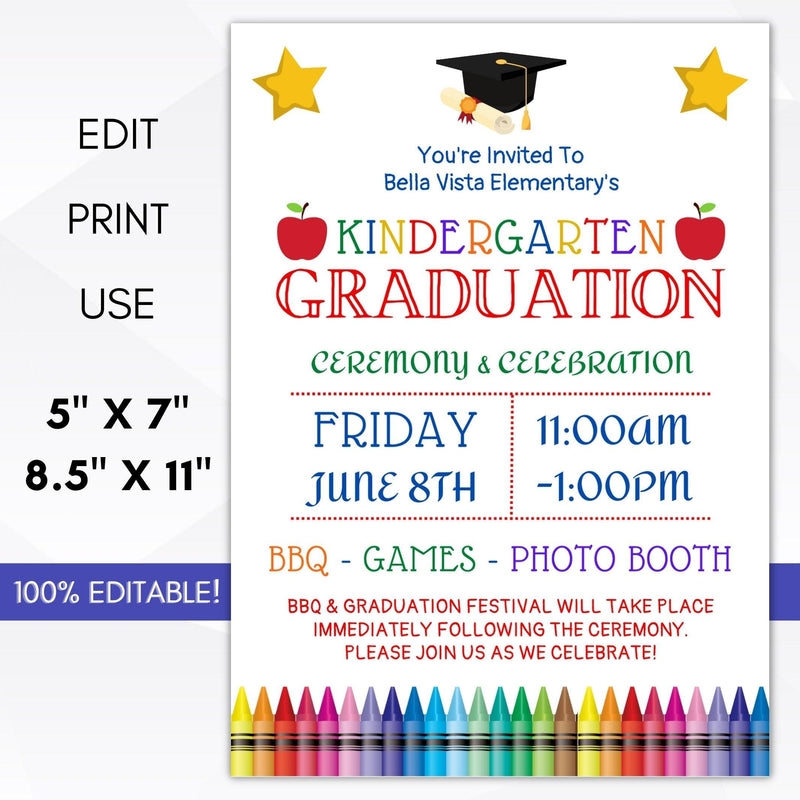 Free Printable Preschool Graduation Invitation Template Download Free Printable Preschool Graduation Invitation Template Png Images Free Worksheets On Clipart Library