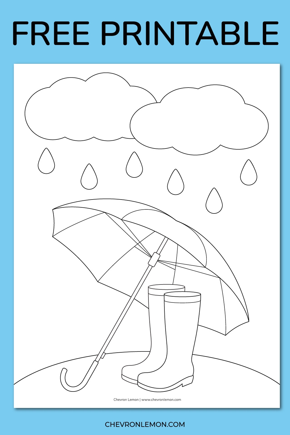 Rain Printables Preschool