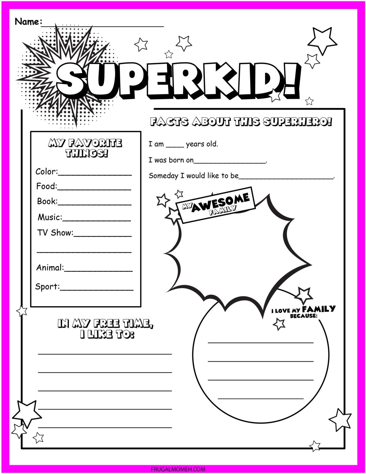 Printable Superhero Worksheets For Preschool