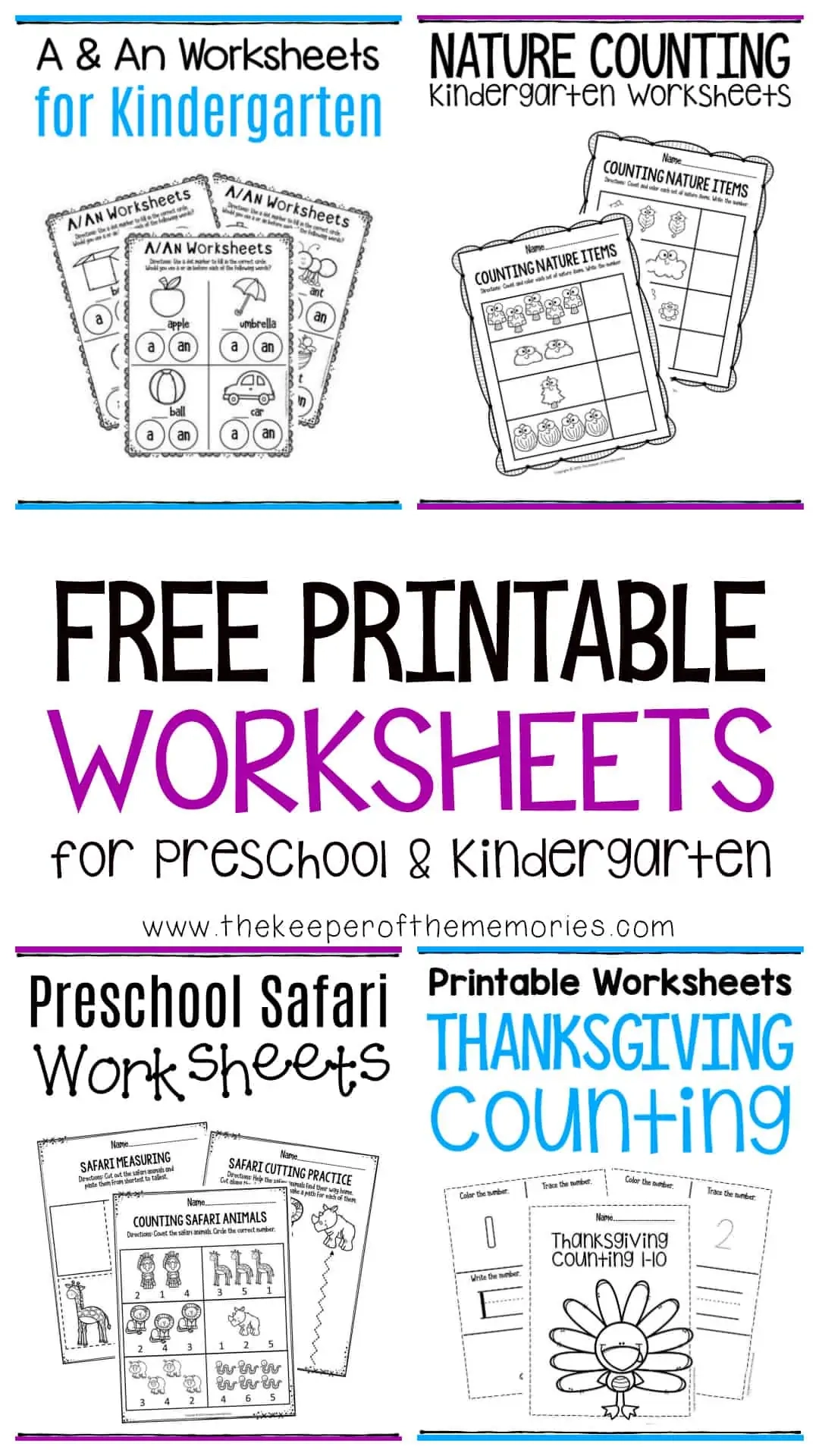 Printable Worksheets For Kindergarten