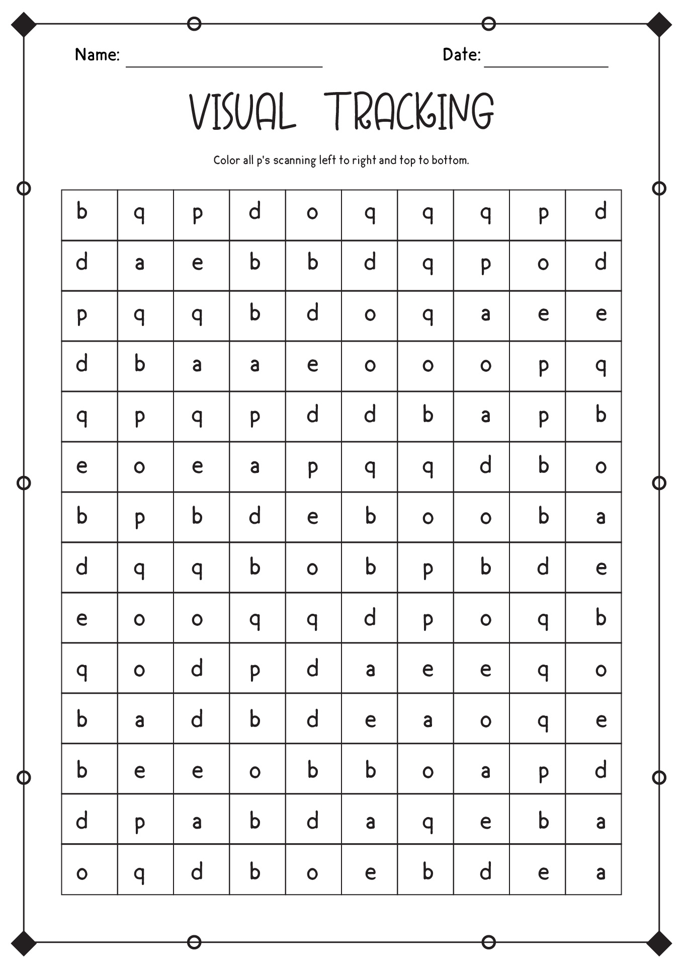 Free Visual Tracking Worksheet Download Free Visual Tracking Worksheet Png Images Free Worksheets On Clipart Library