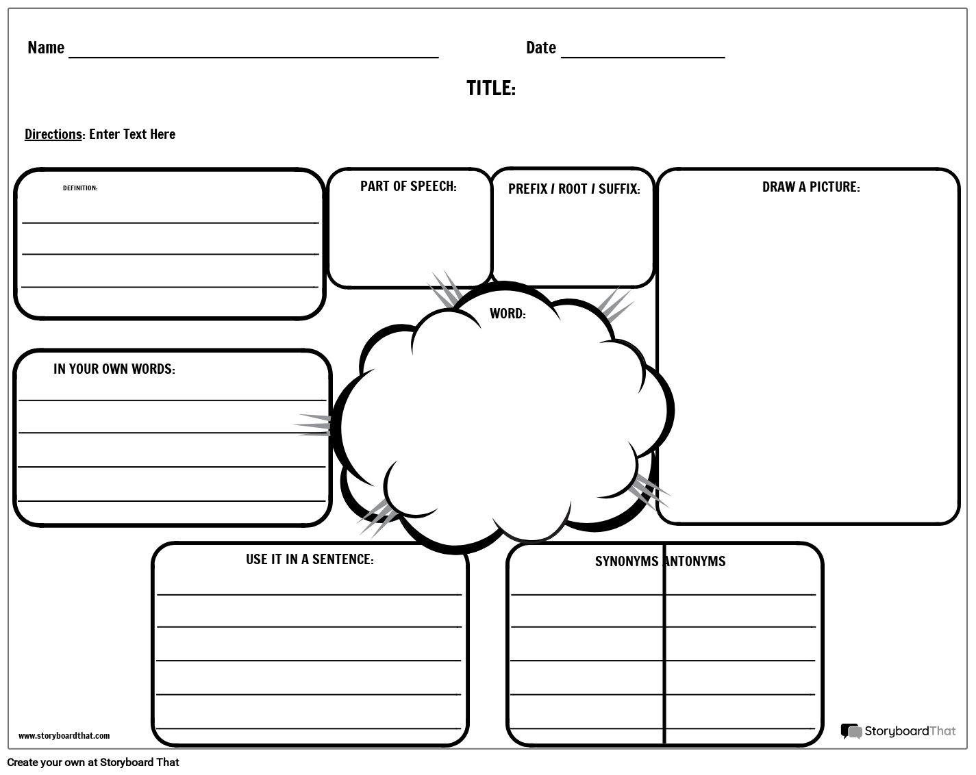 Free Printable Vocabulary Worksheets Middle School
