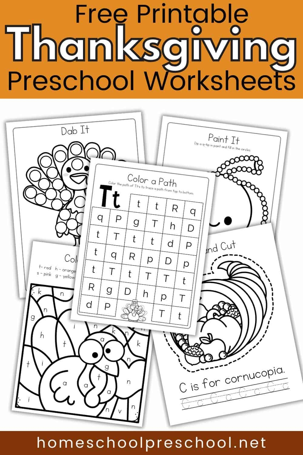 Fun And Engaging Thanksgiving Worksheets For Preschoolers