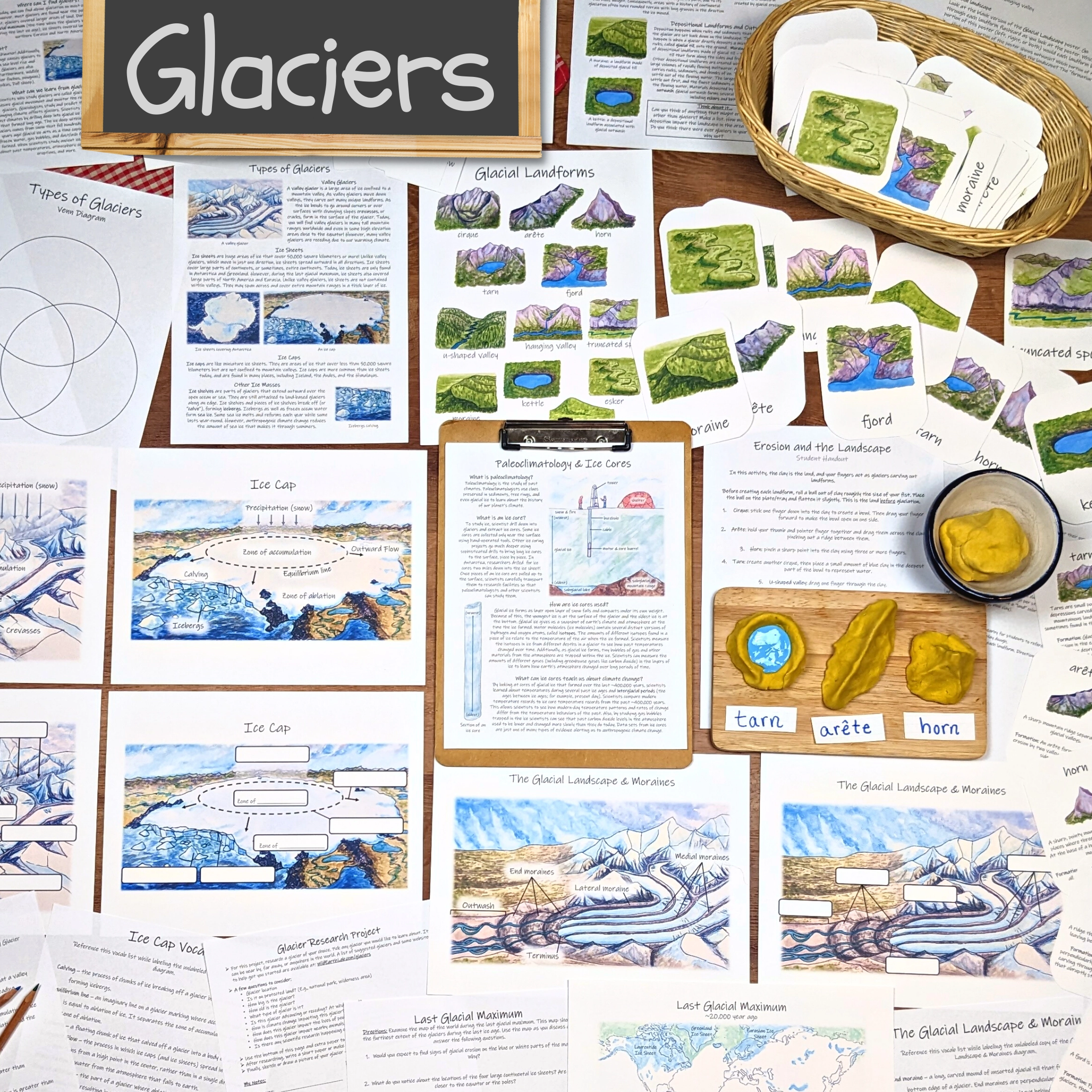 Free Printable Worksheets On Glaciers