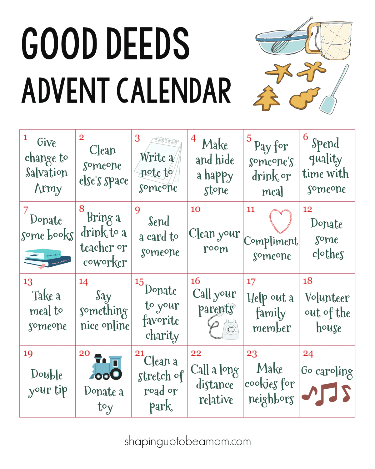 Free Printable Advent Worksheets