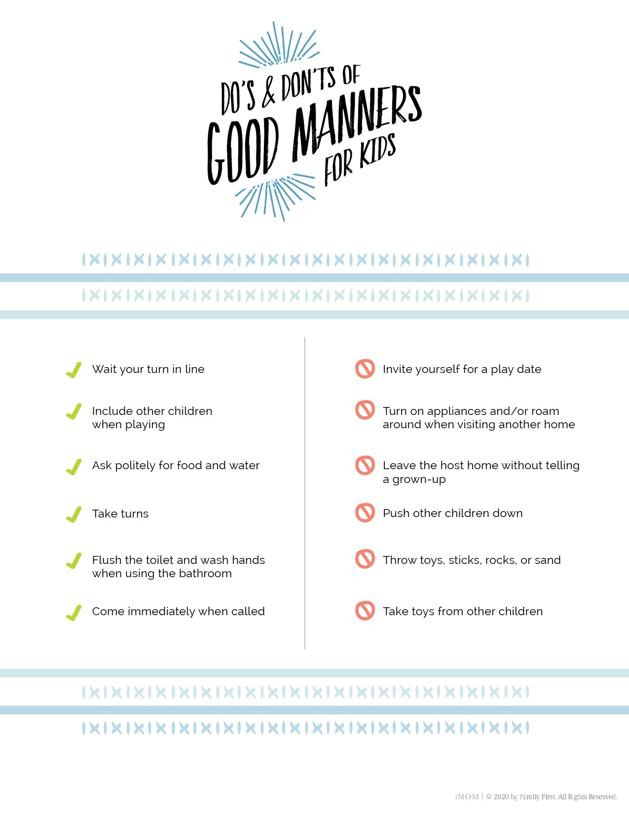 Free Printable Manners Worksheets For Prek