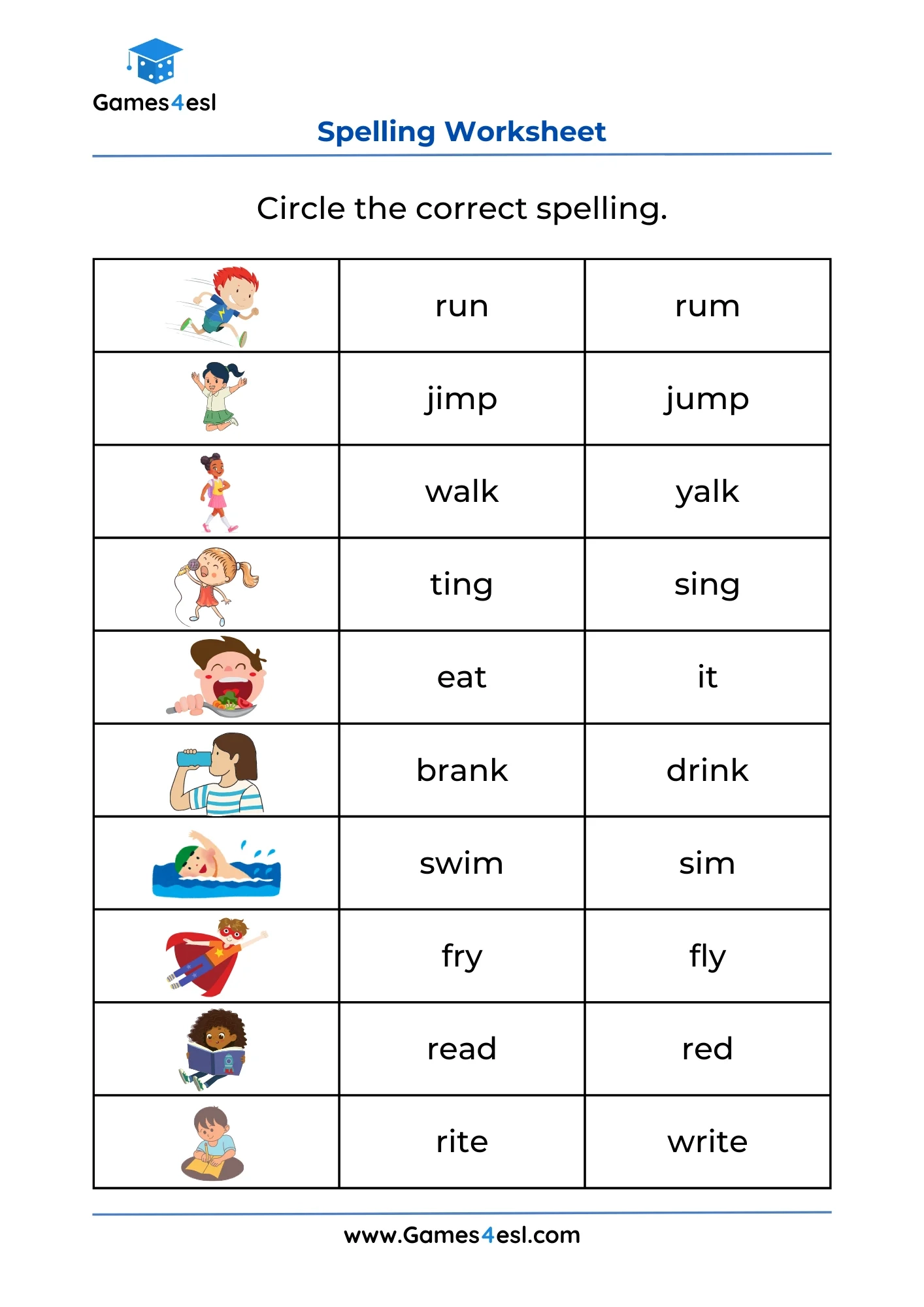 6th Grade Spelling Worksheets Printable Free