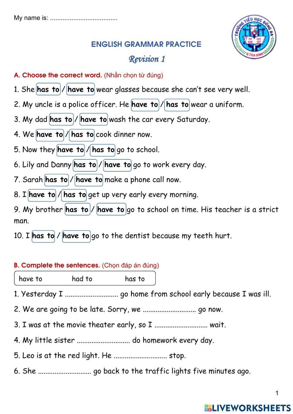 Grade 5 English Free Interactive Worksheets 992900