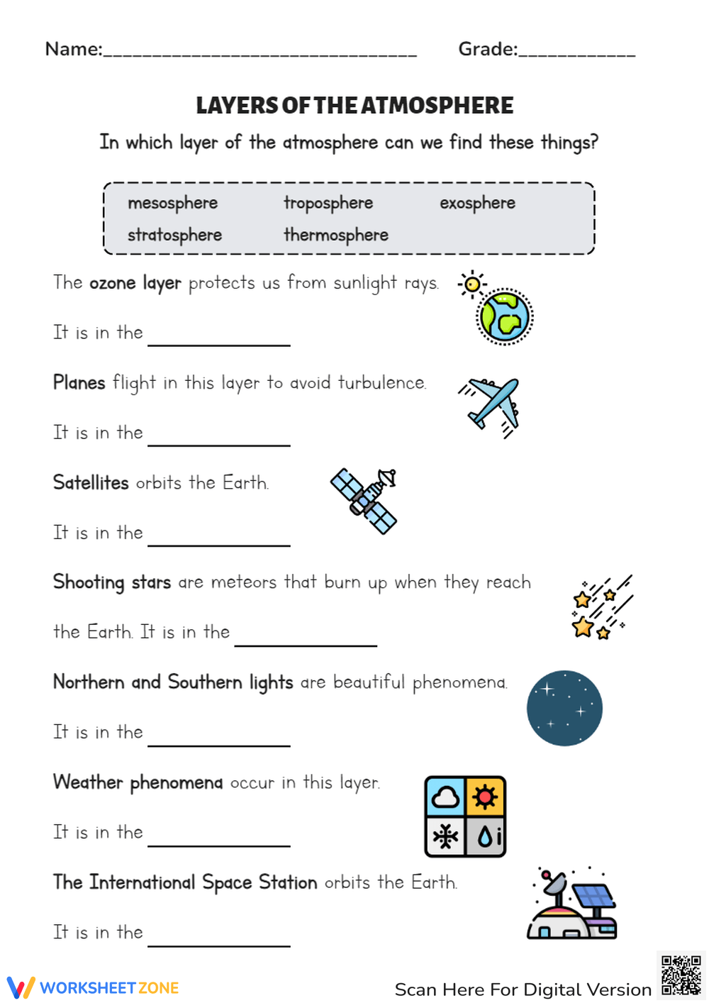 Free Printable Seventh Grade Science Worksheets