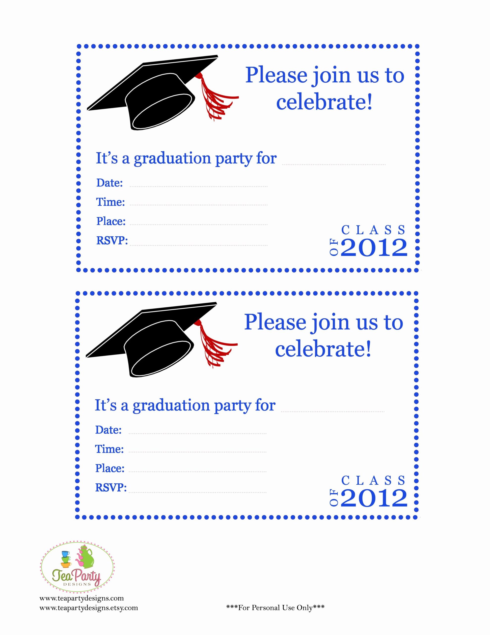 Free Printable Preschool Graduation Invitation Templates