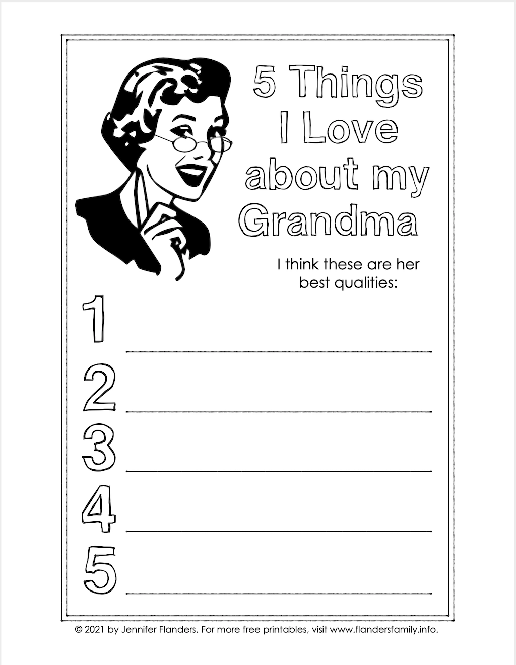 Grandparents Day Printables For Kids Flanders Family Home Life