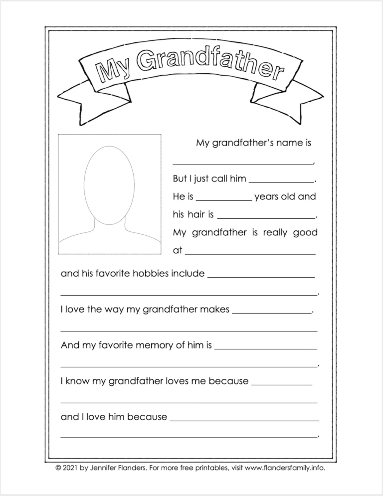 Grandparents Day Printables For Kids Flanders Family Home Life