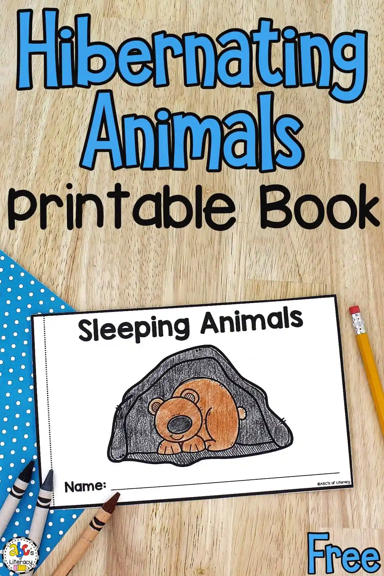 Hibernating Animals Printable Book