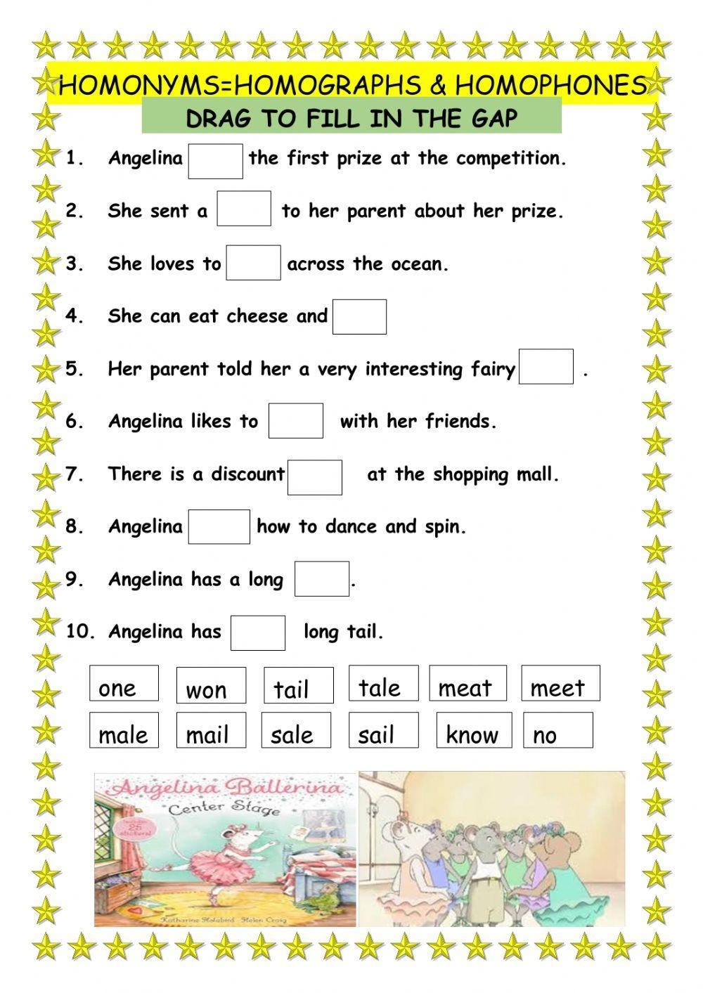 Free Homonyms Worksheets Printable