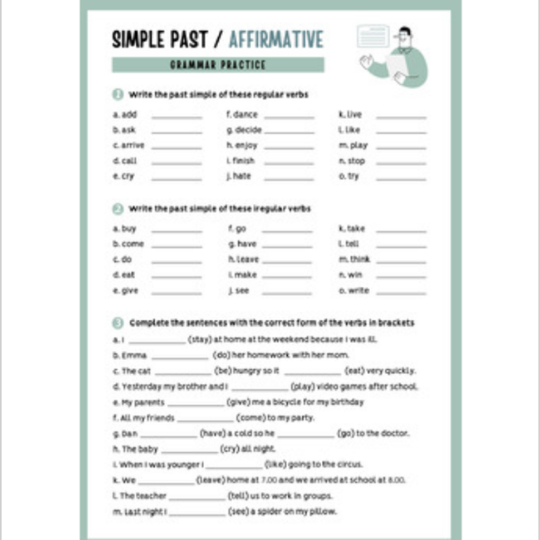 Intermediate Grammar Practice Pack Fun ESL Worksheets Teacha 