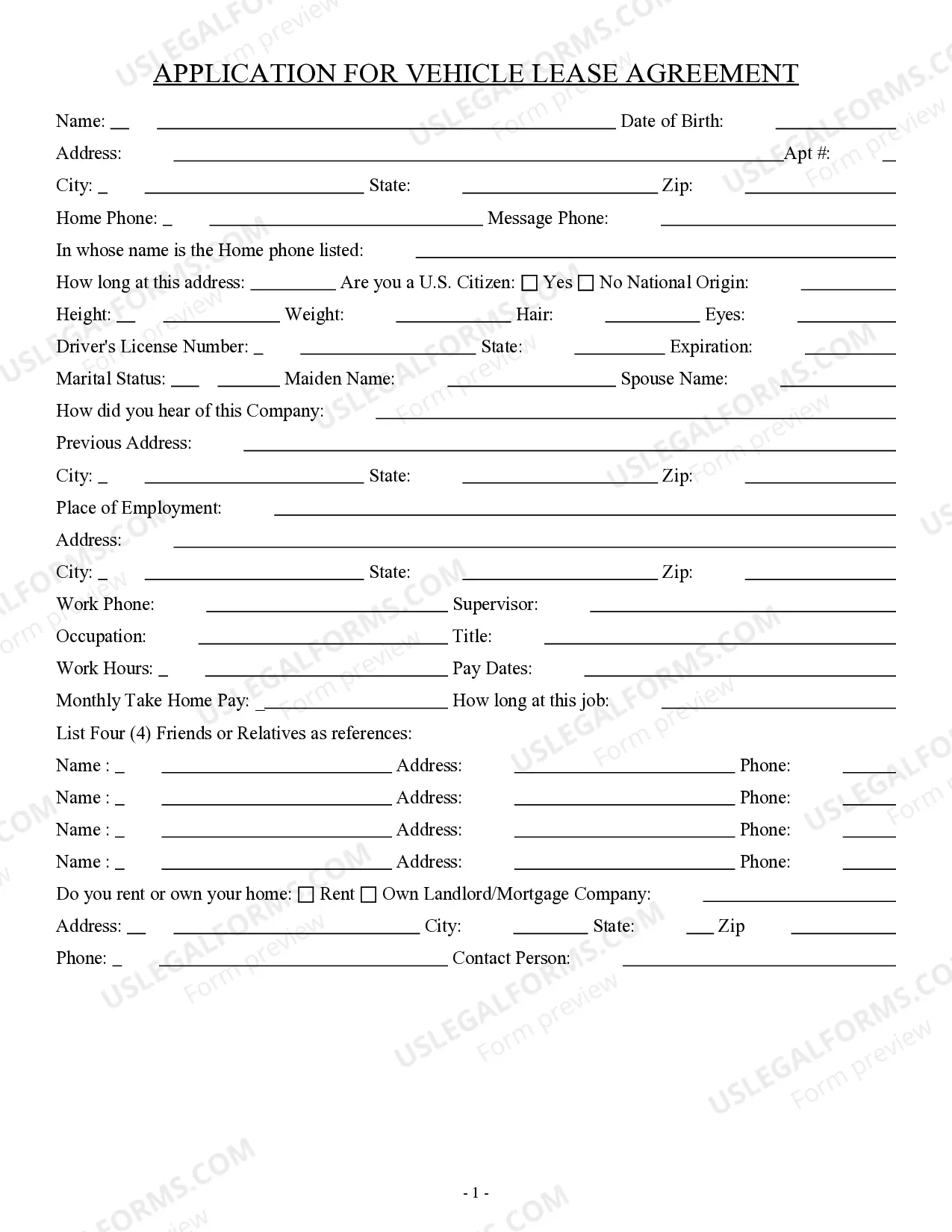 Iowa Application For Vehicle Lease Agreement Iowa Lease Tax Worksheet US Legal Forms