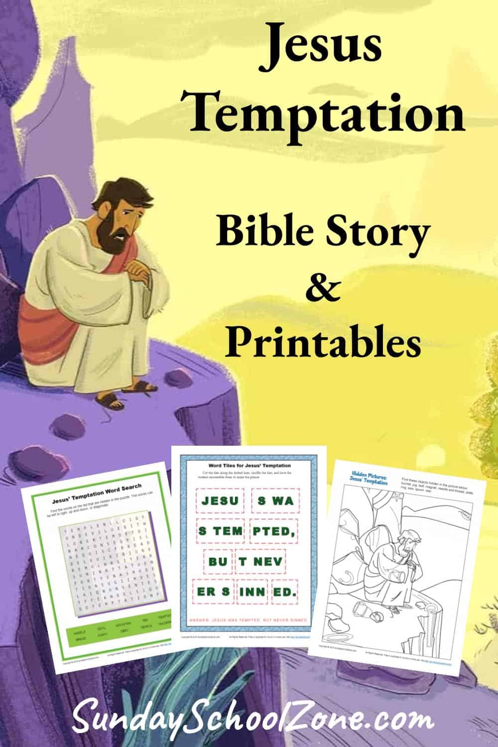 Jesus Temptation Bible Activities