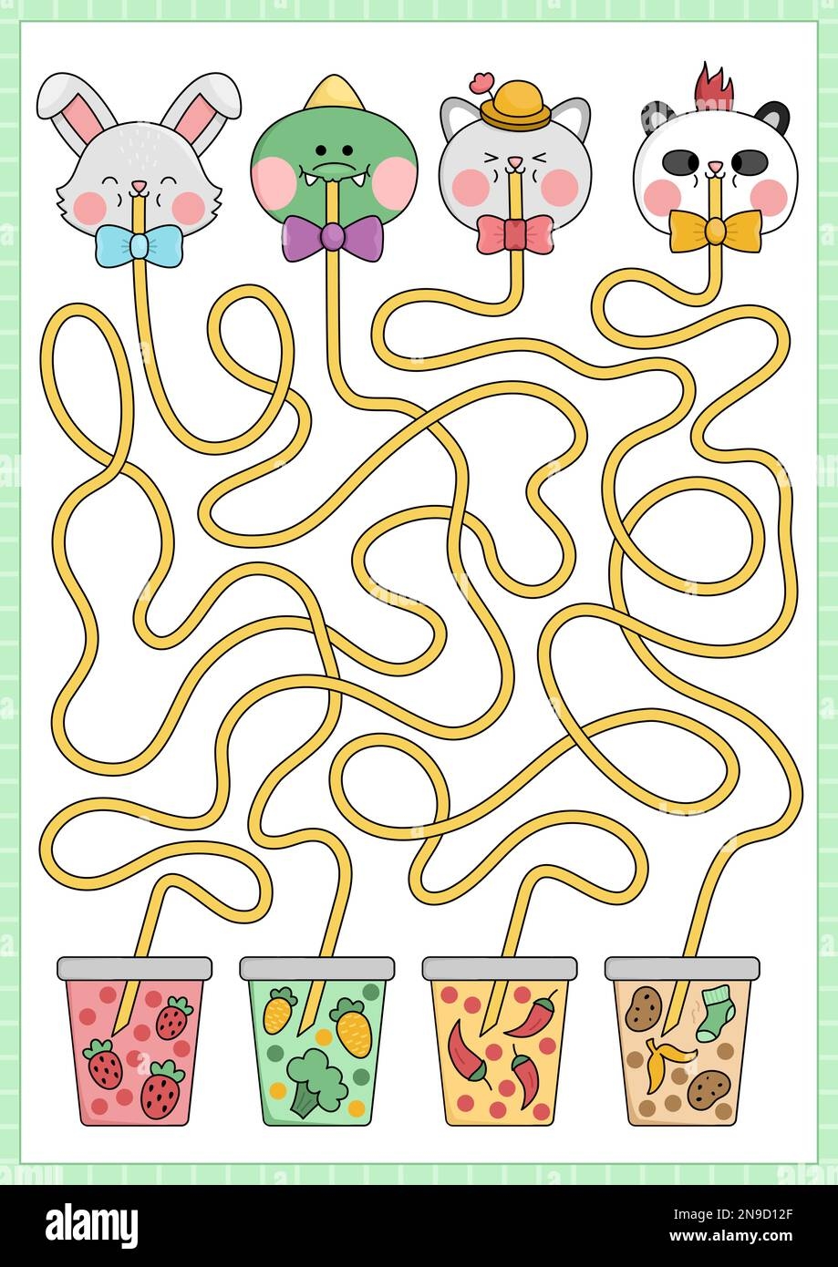 Preschol Maze Worksheets