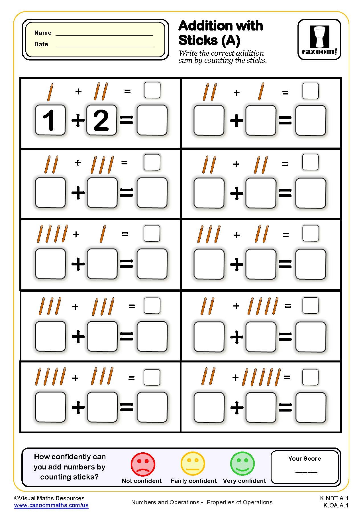 Free Printable K-1 Math Worksheets